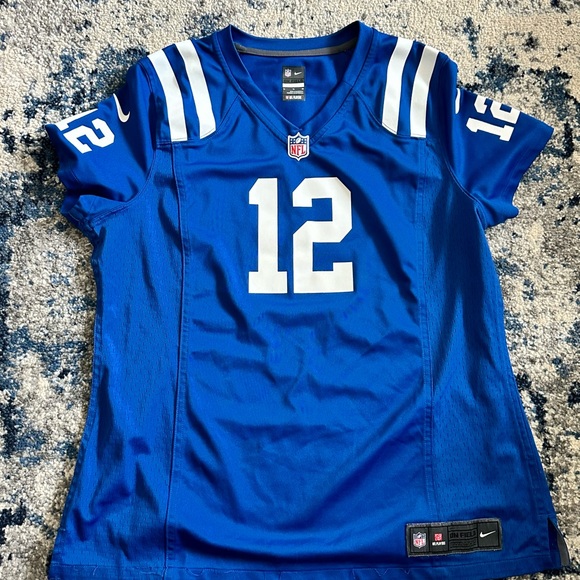 Nike Blue NFL Jersey with Number 12 - Picture 1 of 2